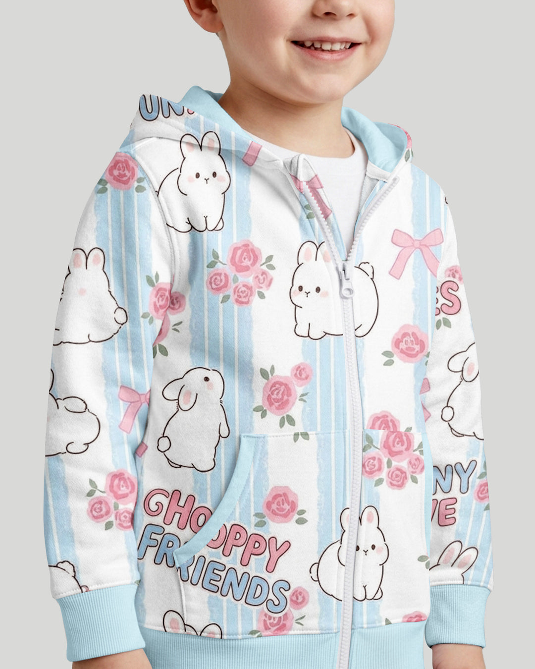Hoppy Friends Bamboo Zip Hoodie