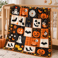 Halloween Patchwork Charm Bamboo Blanket