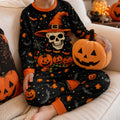 Halloween Skull Magic Bamboo Two Piece Long Sleeve Pajama Set