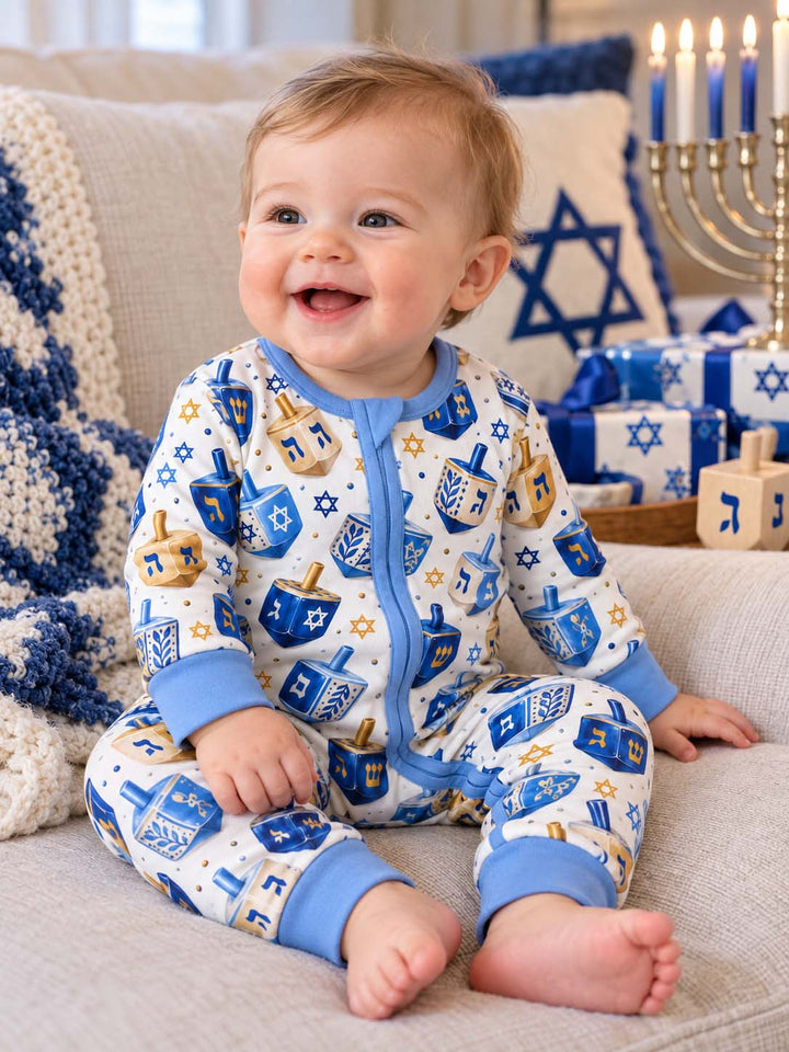 Hanukkah Dreidel Celebration Bamboo Convertible Zippy