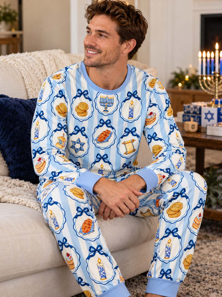 Hanukkah Traditions Bamboo Men's Pajama Set