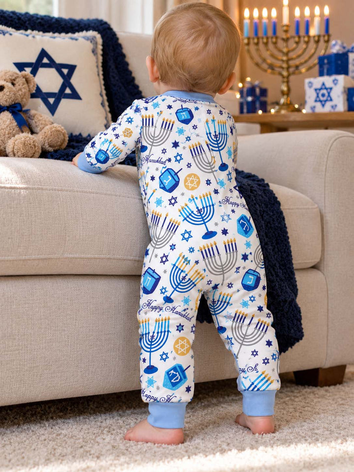 Happy Hanukkah Celebration Bamboo Convertible Zippy