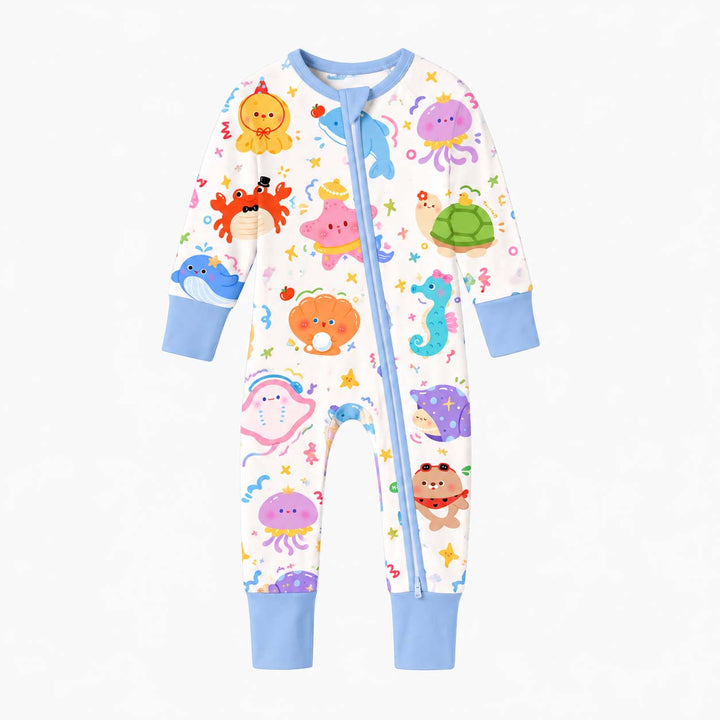 Happy Sea Animals Bamboo Convertible Zippy