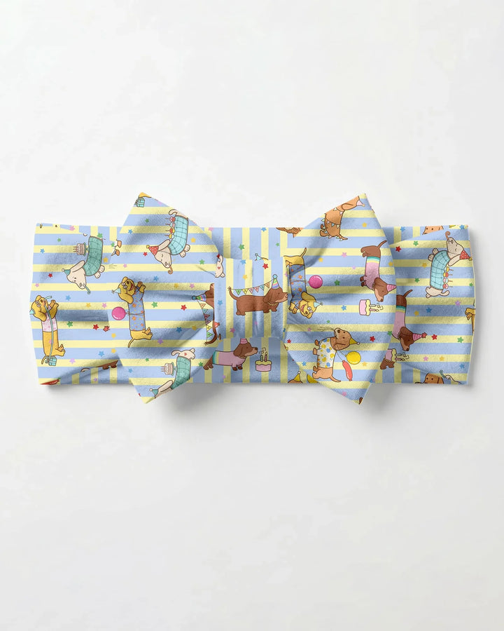 Custom Name Birthday Dachshund Headband