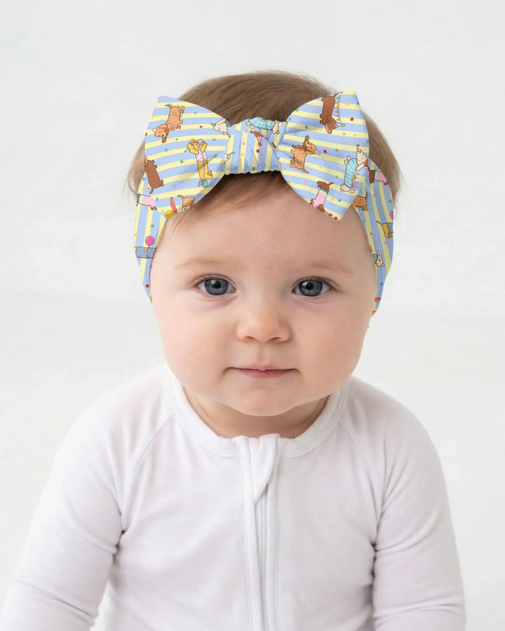 Custom Name Birthday Dachshund Headband