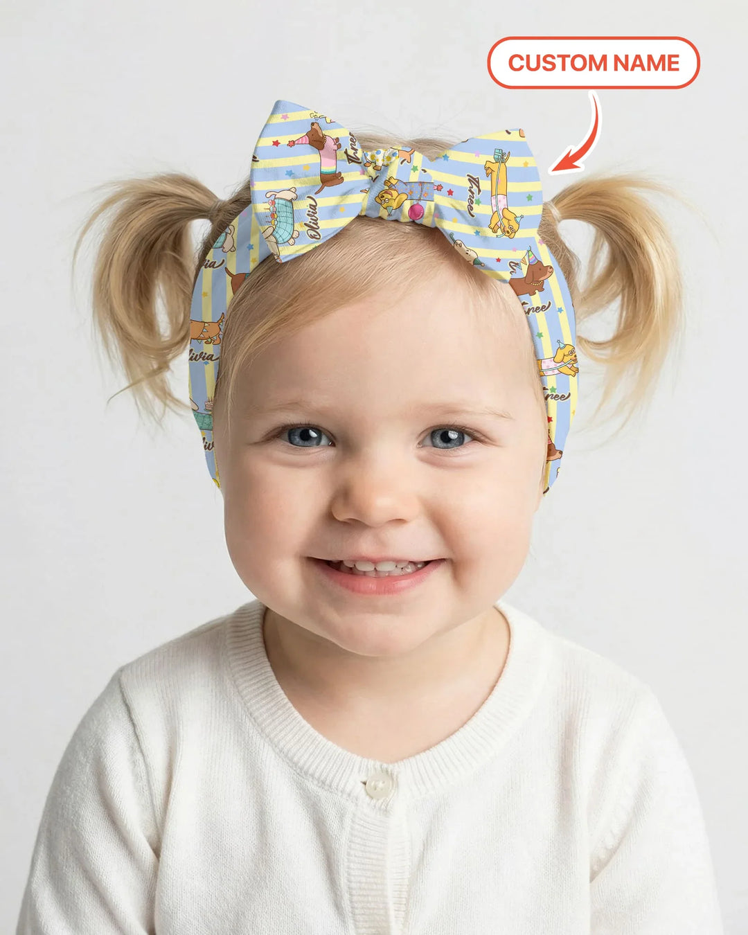 Custom Name Birthday Dachshund Headband