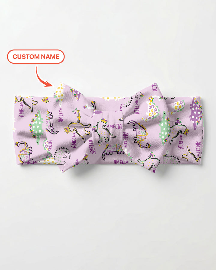 Rosa Luxuriöses Stirnband mit Schleife