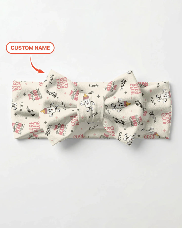Custom Name Cool Club Daddy & Me Matching Headband