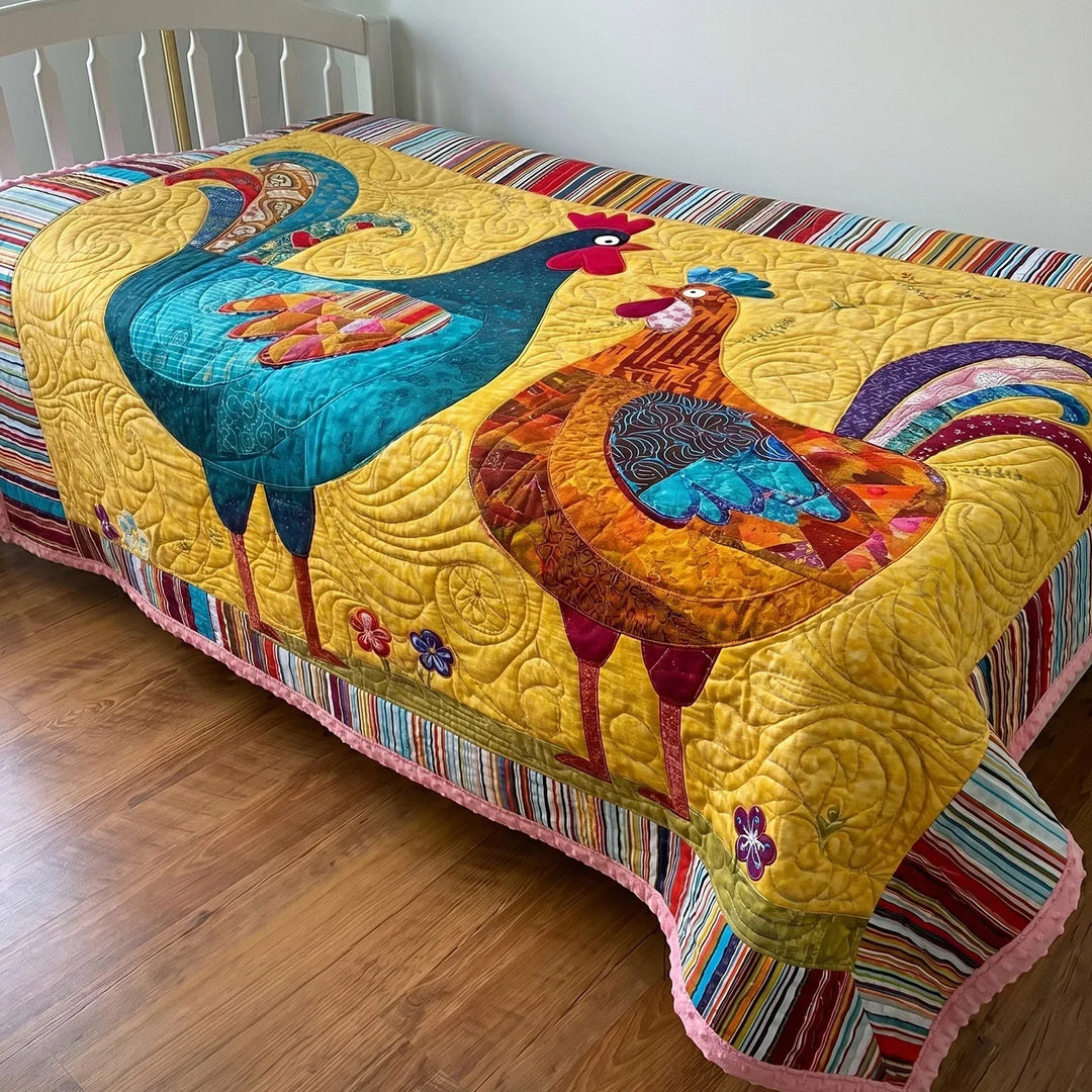 Hen House Bamboo Quilt Blanket