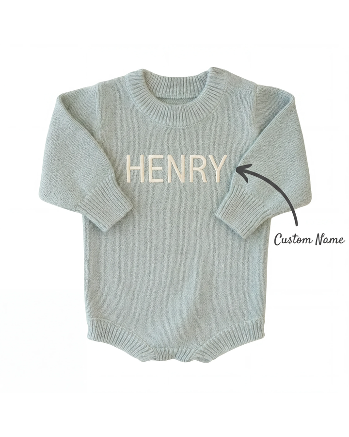 Custom Name Knit Sweater Bubble