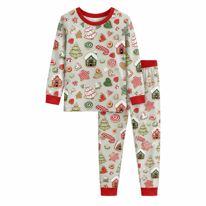 Holiday Cookie Wonderland Bamboo Two Piece Long Sleeve Pajama Set