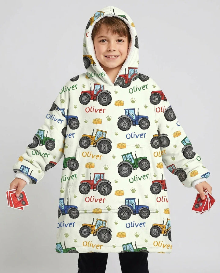 Custom Name A Little Dirt Never Hurt Bamboo Blanket Hoodie