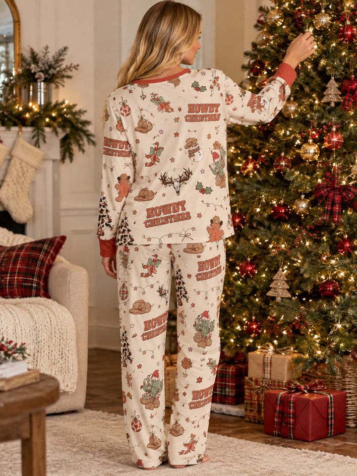 Howdy Christmas Wonderland Bamboo Women Pajama Set