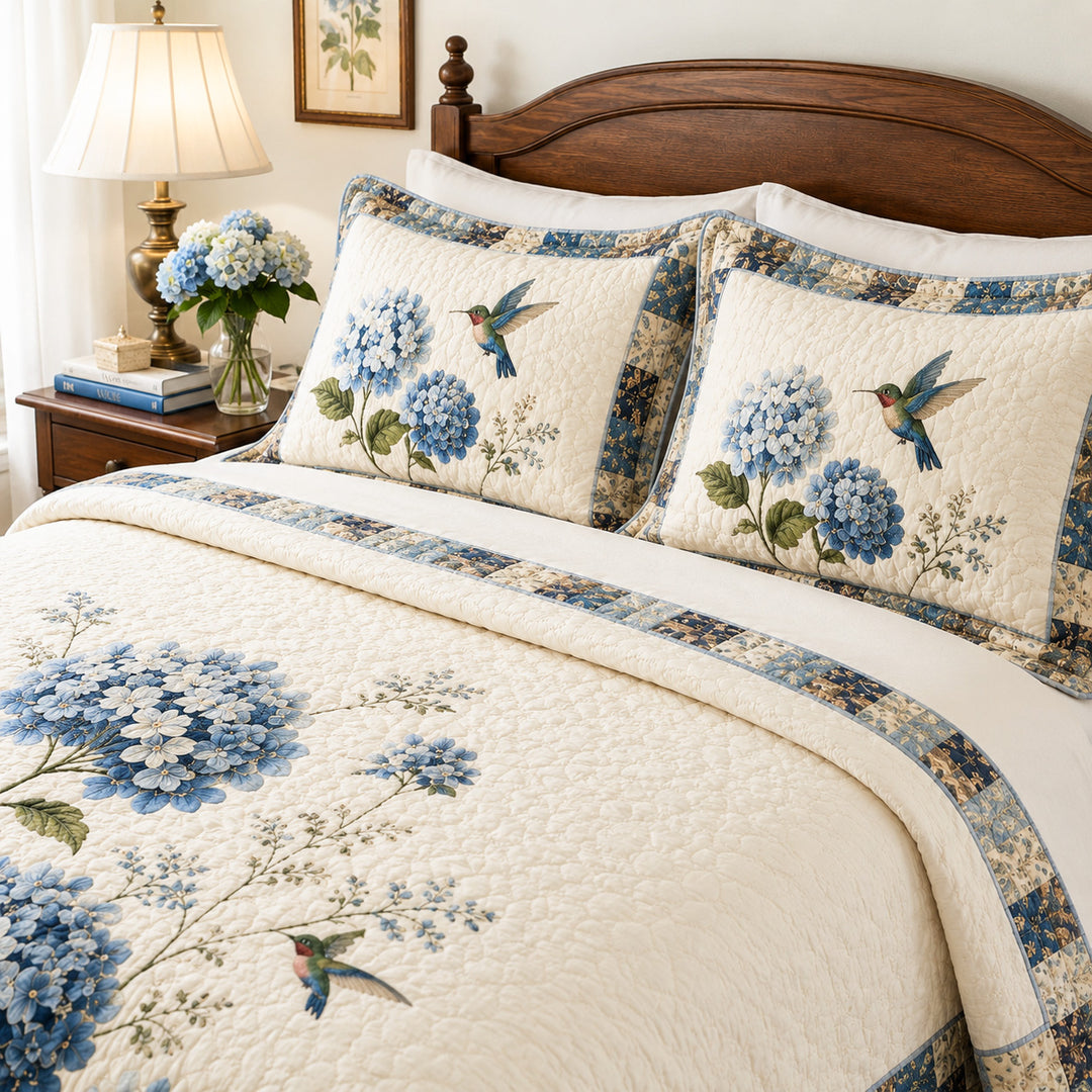 Humming Glow Bamboo Quilt Bedding Set