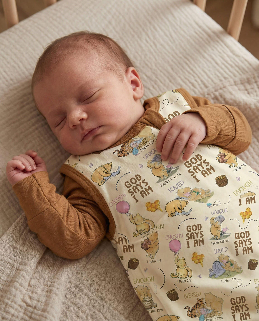 God Says I Am Little Blessings Bolsa de dormir de bambú