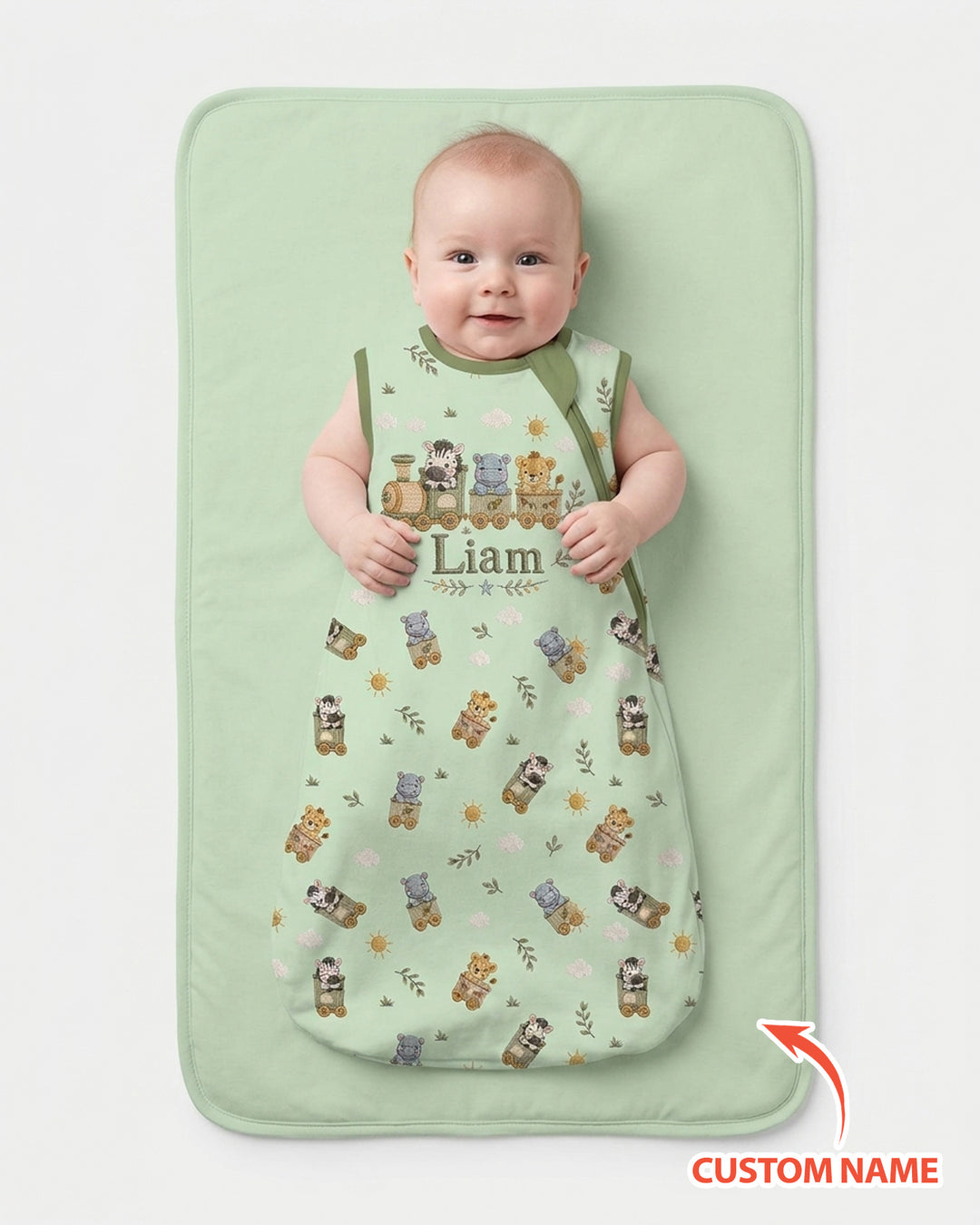 Cute Animal Train Bamboo Sleep Bag