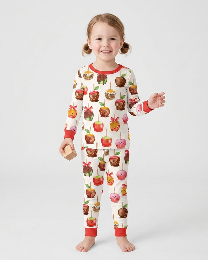 Conjunto de pijama de dos piezas de bambú con mangas largas, plantilla PERSONALIZADA