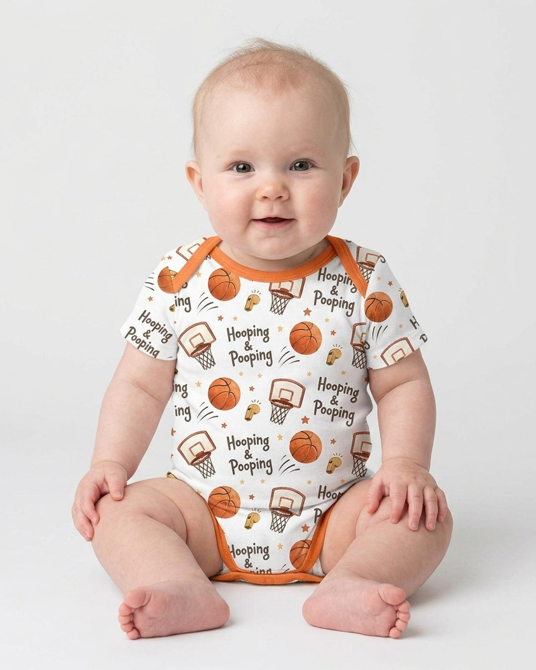 Gerippte Babykleidung mit individuellem Foto - Weich &amp; Skizzenhaft