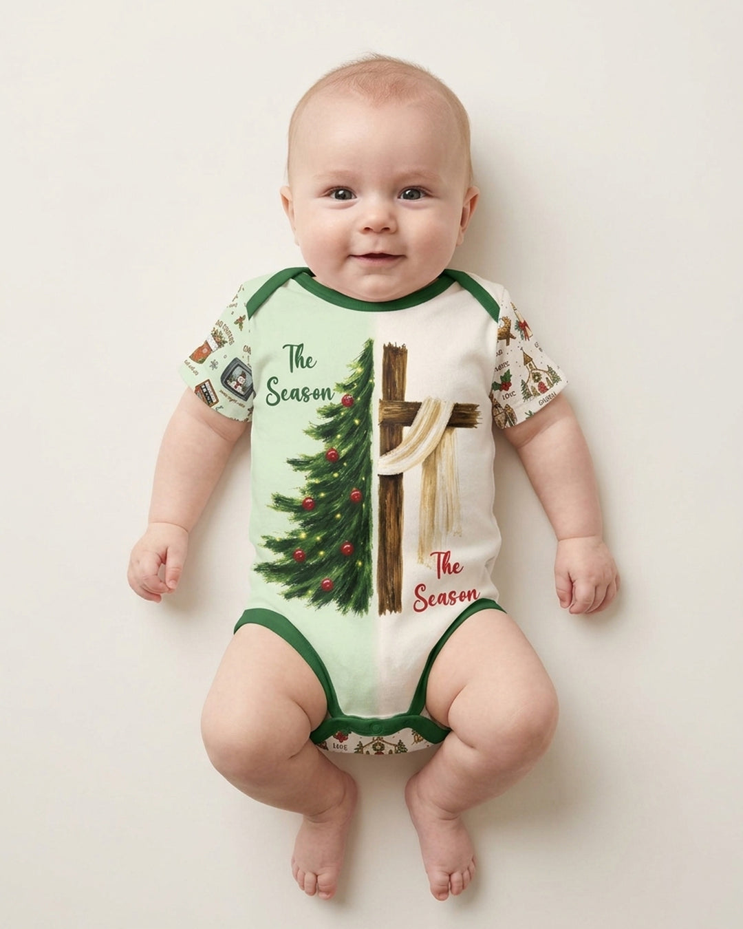 Jesus Is The Reason For The Season Family Matching Bamboo Bodysuit