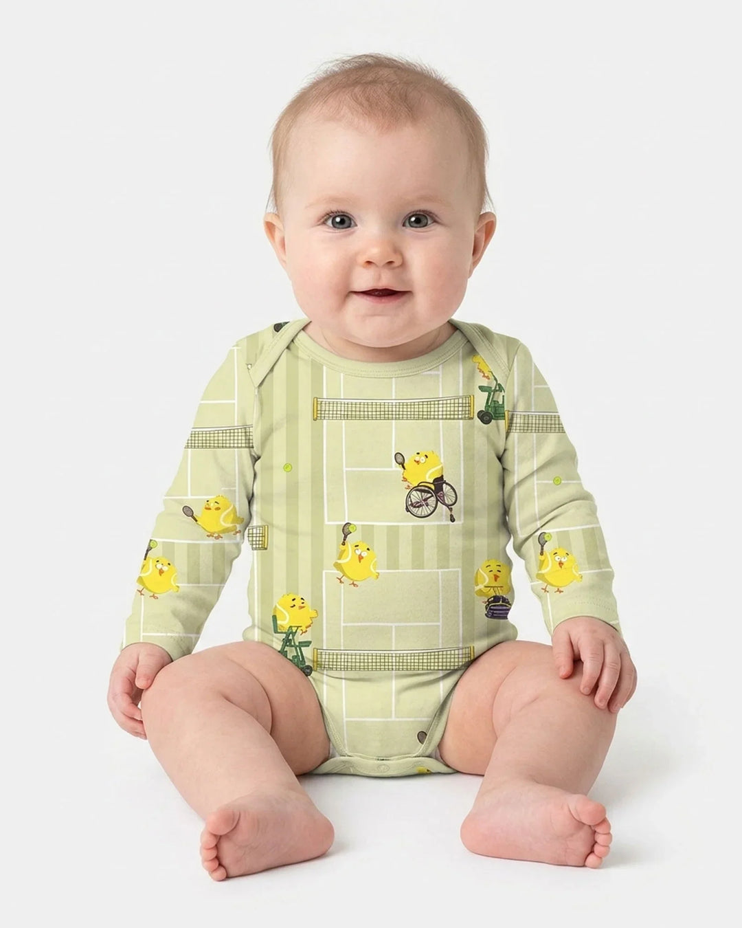 Gerippte Babykleidung mit individuellem Foto - Weich &amp; Skizzenhaft