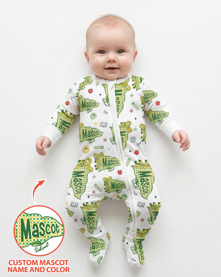 Custom Mascot School Name Bamboo Convertible Zippy