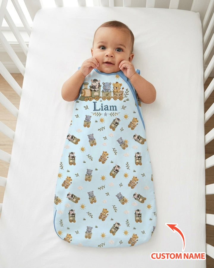 Cute Animal Train Bamboo Sleep Bag