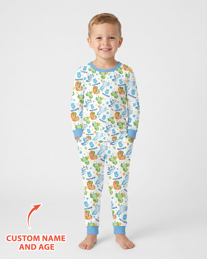 Personalized Alolt Of Fun Birthday Bamboo Two Piece Long Sleeve Pajama Set