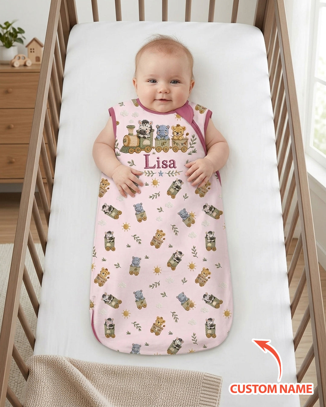 Cute Animal Train Bamboo Sleep Bag