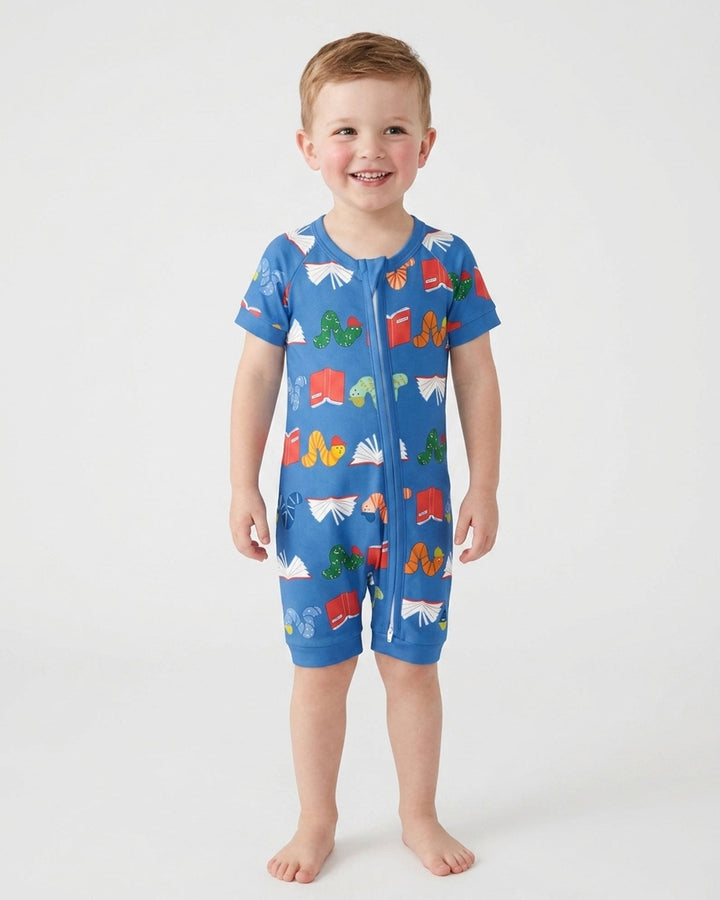 Bookworm Family Matching Bamboo Shorty Zippy
