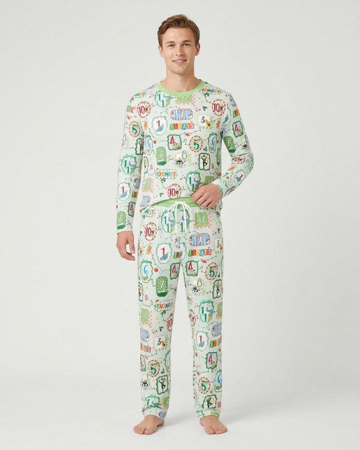 12 Christmas Prayers Bamboo Men's Pajama Set
