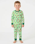Soccer Game Day Go Team Mexico Family Matching Bamboo Two Piece Long Sleeve Pajama Set