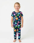 Zweiteiliges, kurzärmliges Pyjama-Set mit Marienkäfern