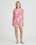Bookworm Family Matching Bamboo Women Short Sleeve Short Pajama Set