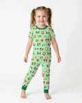 Soccer Game Day Go Team Mexico Family Matching Bamboo Two Piece Short Sleeve Pajama Set