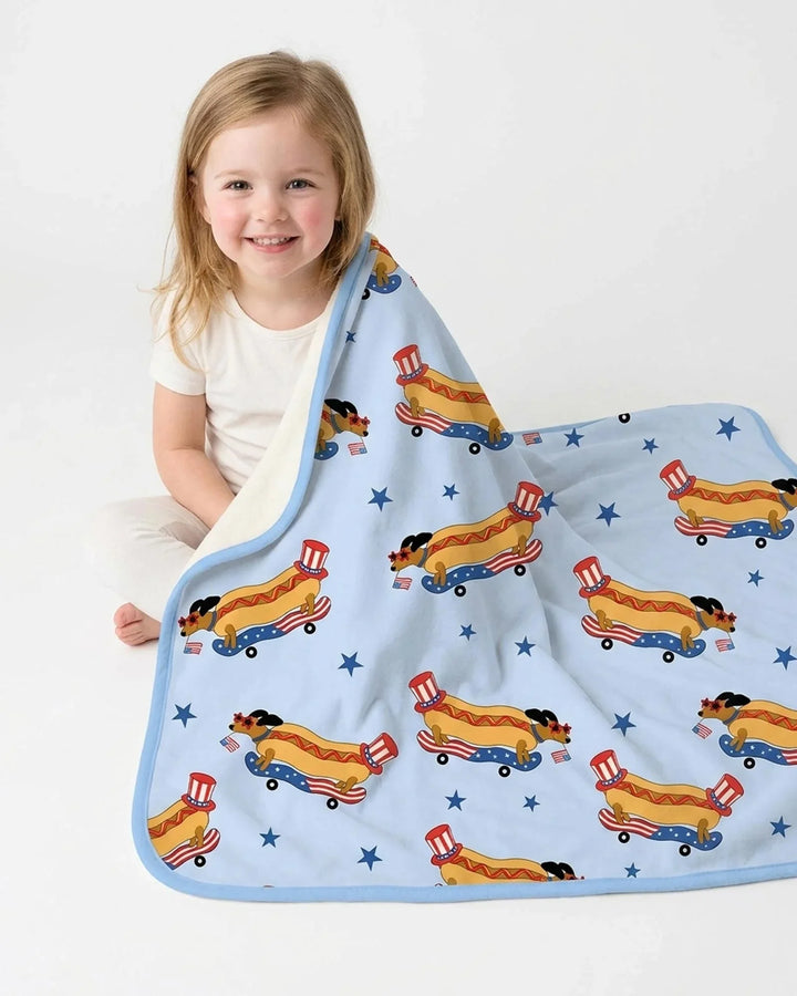 American Hot Dog Bamboo Blanket