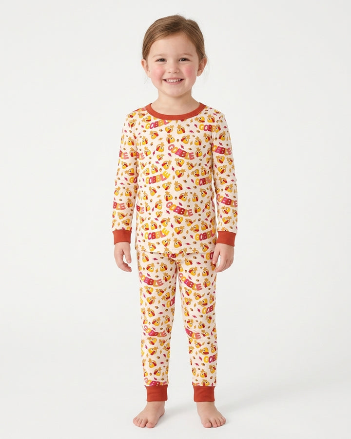 Gobble Gobble Bamboo Two Piece Long Sleeve Pajama Set