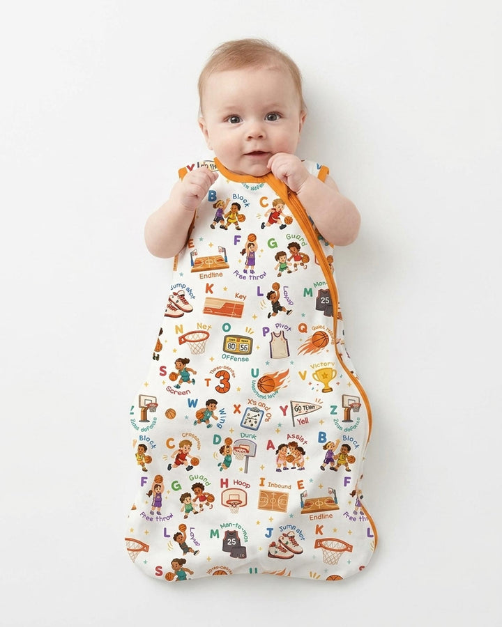 Basketball Alphabet Bamboo Sleep Bag