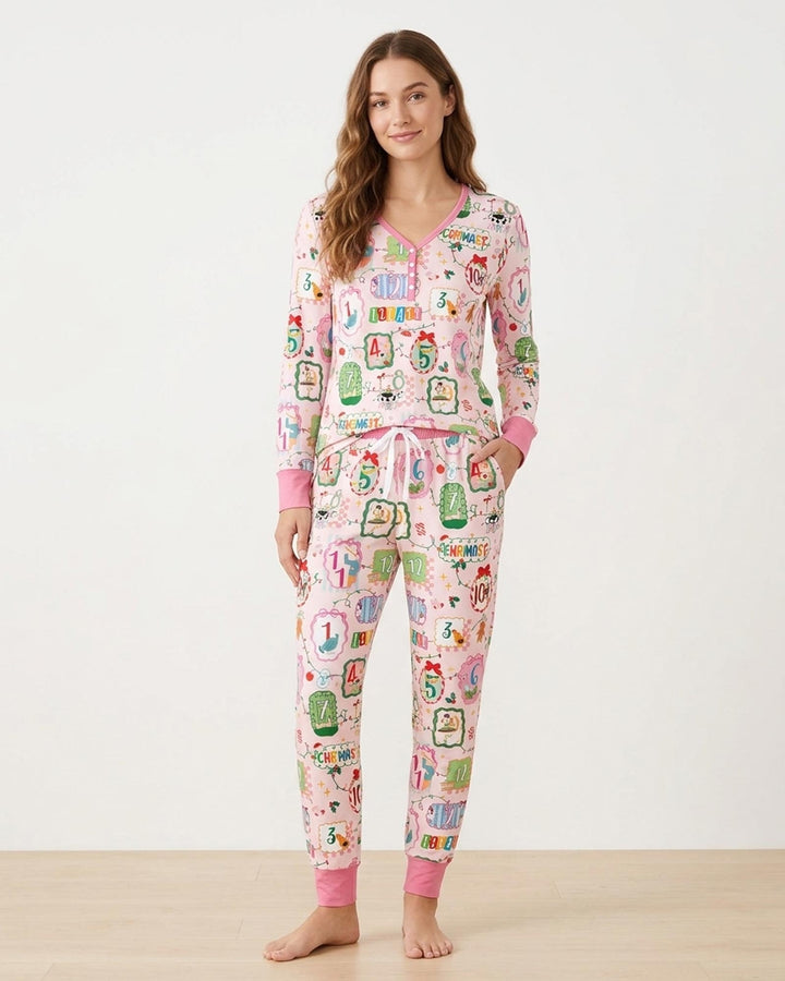 12 Christmas Prayers Bamboo Women Pajama Set