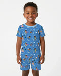 Black Boys I Am Smart Bamboo Two Piece Short Sleeve Shorts Pajama Set