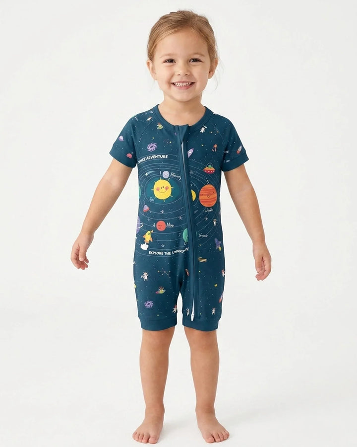 Solar System Explorers Bamboo Shorty Zippy