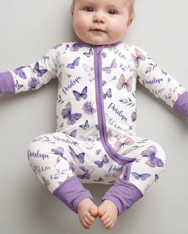 Gerippte Babykleidung mit individuellem Foto - Weich &amp; Skizzenhaft