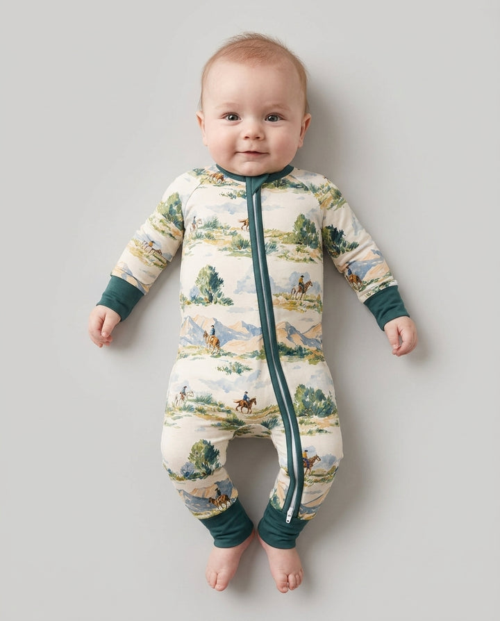 Western Cowboy Landscape Bamboo Convertible Zippy