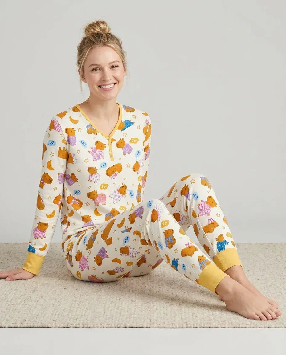 Capyjama Family Matching Bamboo Women Pajama Set