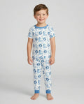 Little Sister and Bro #1 Fan Soccer Bamboo Two Piece Short Sleeve Pajama Set