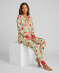 Conjunto de pijama de bambú Sweet Summer Fruits a juego para la familia para mujer