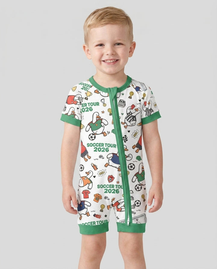 Funny Goose Soccer Tour 2026 Bamboo Shorty Zippy