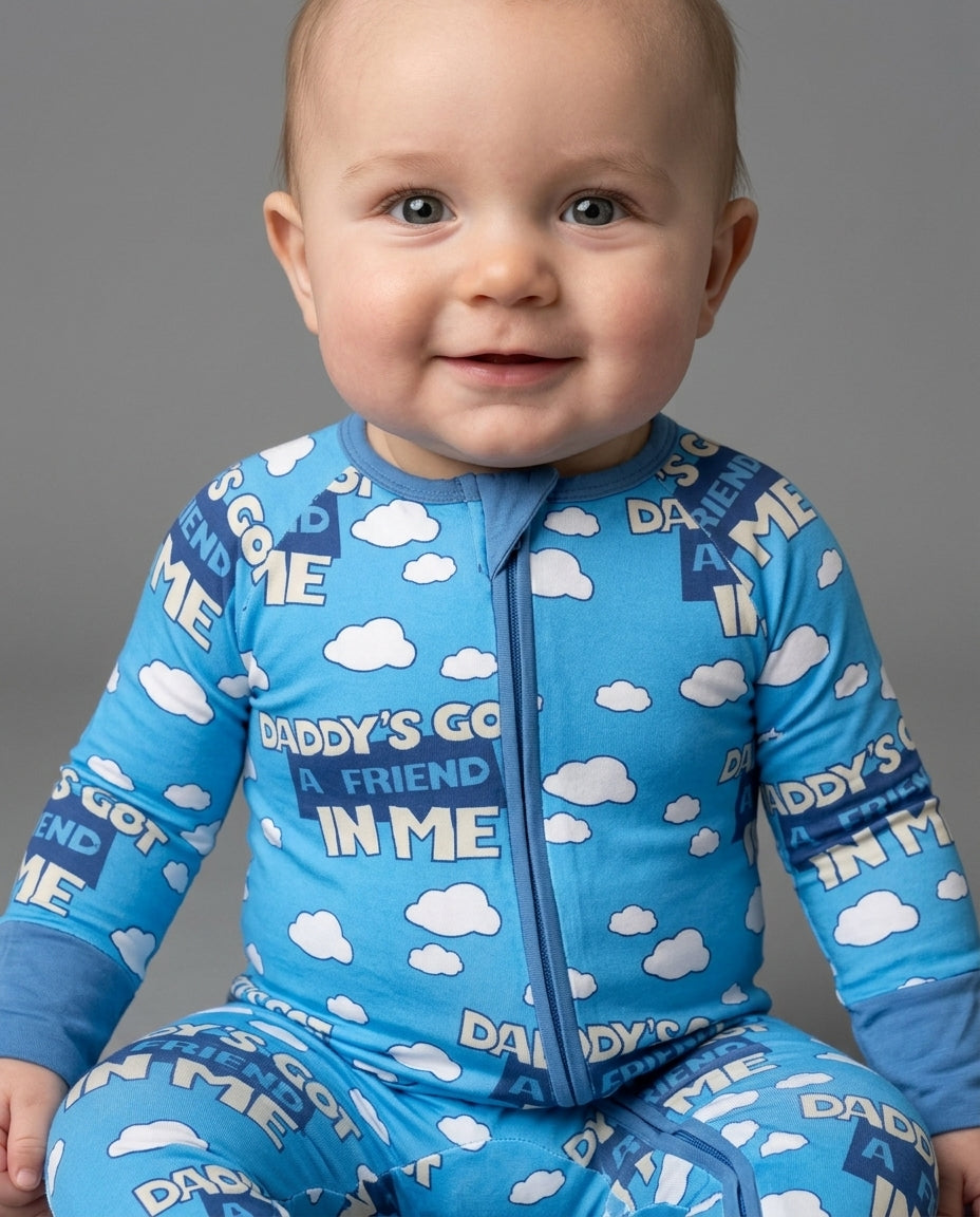 Gerippte Babykleidung mit individuellem Foto - Weich &amp; Skizzenhaft