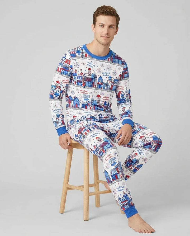 plantilla Conjunto de Pijama de Bambú para Hombre