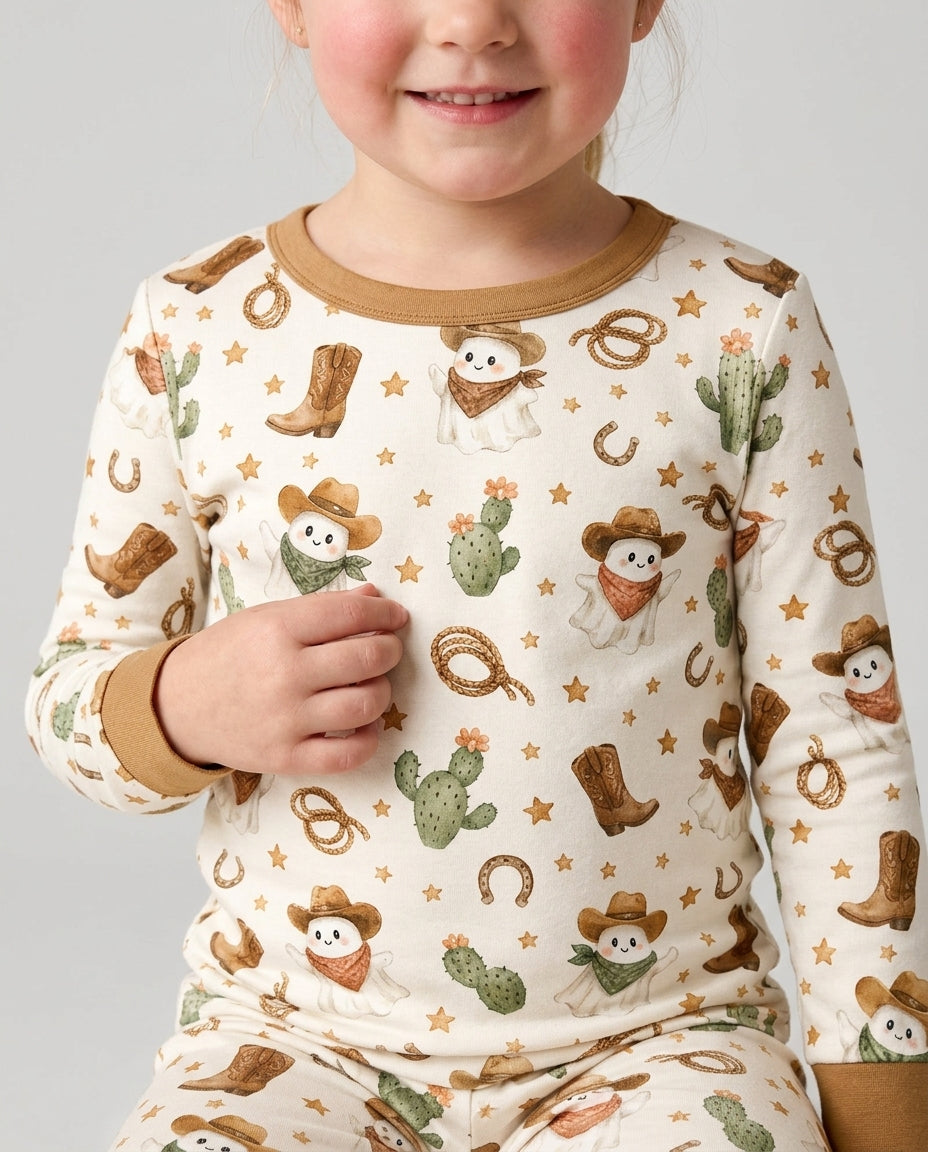 Conjunto de pijama de dos piezas de bambú con mangas largas, plantilla PERSONALIZADA