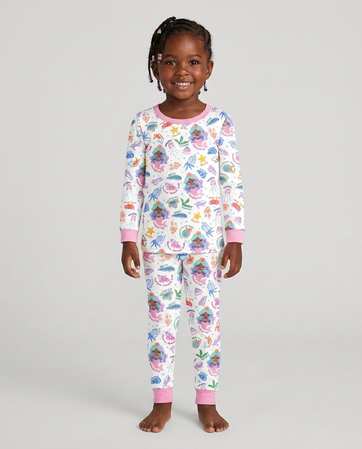 Conjunto de pijama de dos piezas de bambú con mangas largas, plantilla PERSONALIZADA
